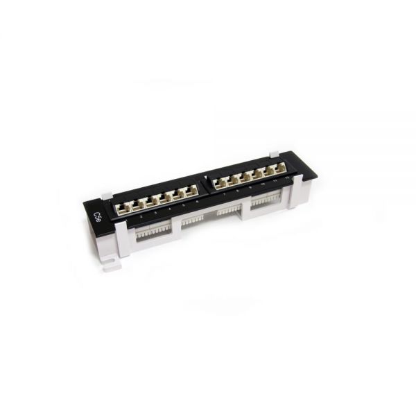 SYNX495799 StarTech.com 1U 12 Port Wall Mount Cat5e 110 Patch Panel - 45 Degree