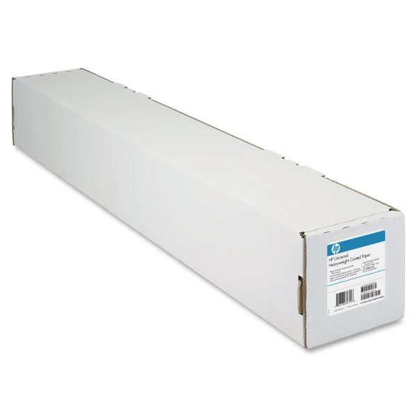 HEWQ1412B HP Designjet Universal Heavyweight Paper, 6.1 mil, 24" x 100 ft, White