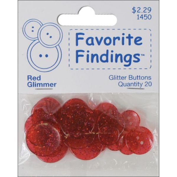 NOTM482345 Favorite Findings Glitter Buttons