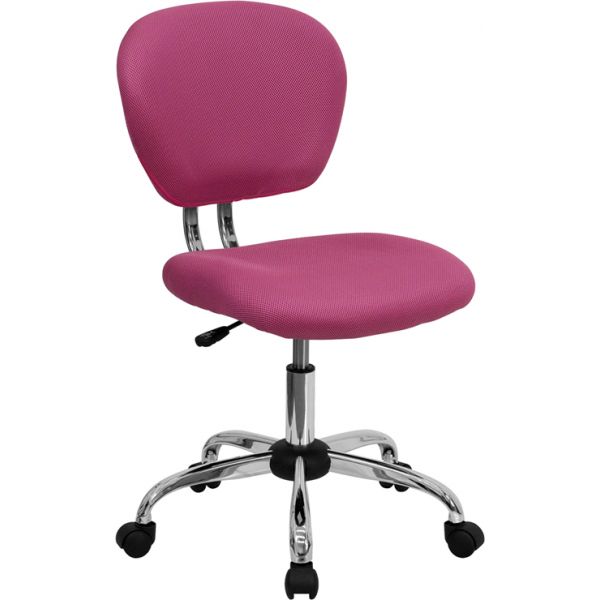 FHFH2376FPINKGG Flash Furniture Mid-Back Mesh Task Chair