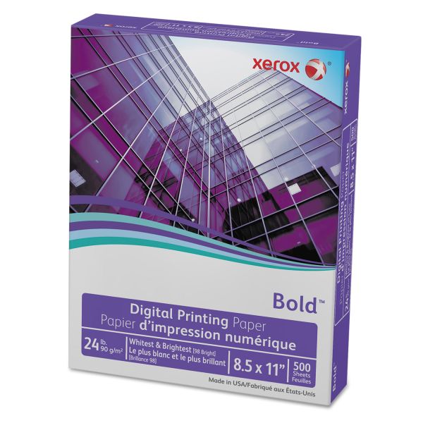 XER3R11540 Xerox Bold Digital Printing Paper, 8 1/2 x 11, White, 500 Sheets/RM