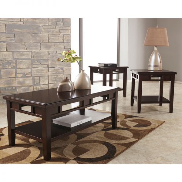 FHFFSDTS337DBGG Flash Furniture Signature Design by Ashley Logan 3 Piece Occasional Table Set