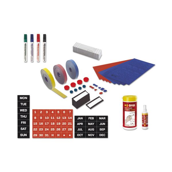 BVCKT1317 MasterVision Magnetic Board Accessory Kit, Blue/Red