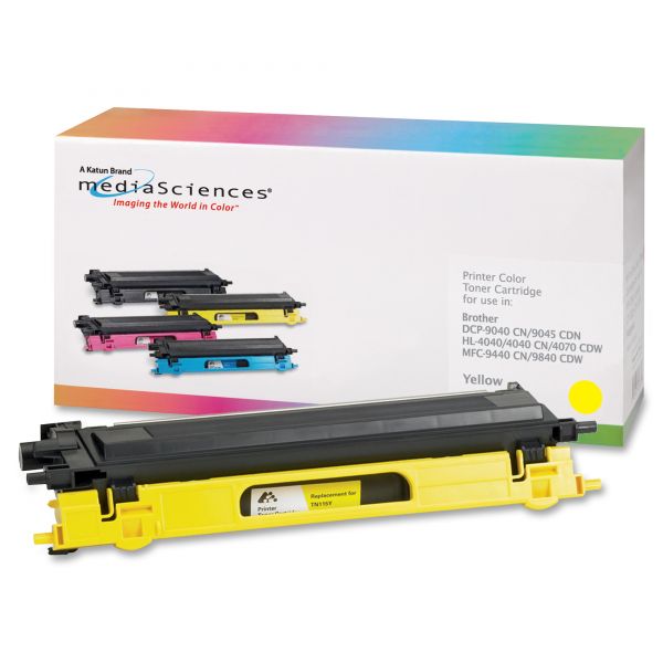 MDA39410 Media Sciences Remanufactured Brother TN115Y Yellow Toner Cartridge