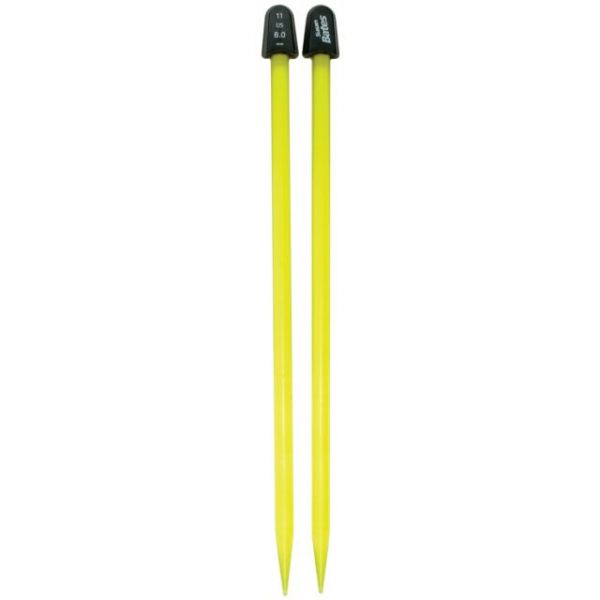NOTM072753 Crystalites Single Point Knitting Needles 10"