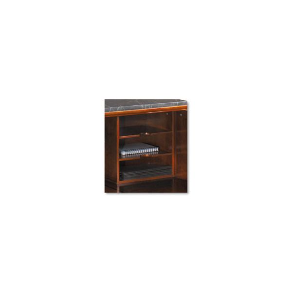 MLNSRGSCR Tiffany Industries Sorrento Reception Counter Organizer, Bourbon Cherry, 13-3/4w x 9-3/4d x 13-3/4h