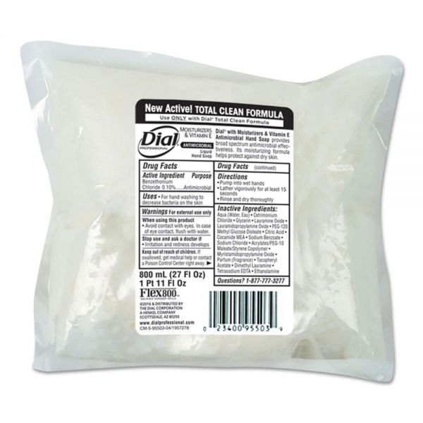 DIA95503 Dial Professional Antimicrobial Soap with Moisturizers, 800mL Refill, 12/Carton