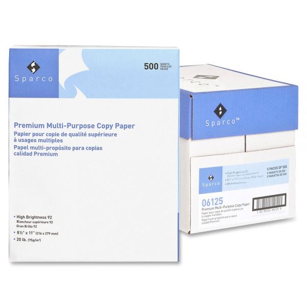 SPR06125 Sparco Multi-Purpose White Copy Paper