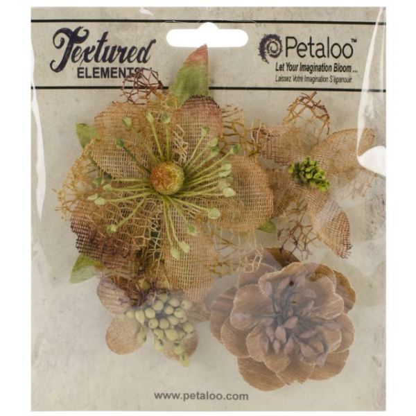 NOTM048378 Mixed Textured Blossoms 1.25" To 2.5" 4/Pkg