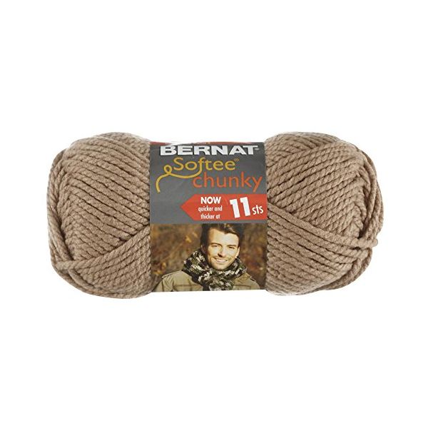 NOTM060358 Bernat Softee Chunky Yarn - Soft Taupe