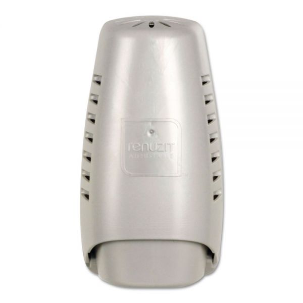 DIA04395CT Renuzit Wall Mount Air Freshener Dispenser, 3 3/4" x 3 1/4" x 7 1/4", Silver, 6/Carton