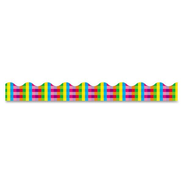 TEPT92044 Trend Rainbow Plaid Terrific Trimmers