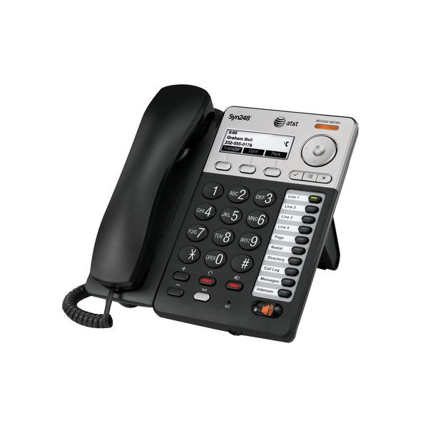 SYNX3718225 AT&T Syn248 IP Phone - Wireless - DECT 6.0 - Desktop, Wall Mountable