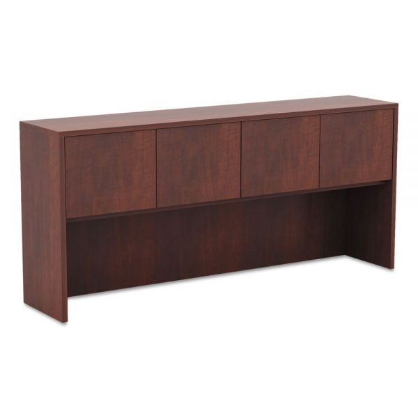 ALEVA287215MC Alera Valencia Series Hutch with Doors, 70 5/8w x 15d x 35 1/2h, Medium Cherry