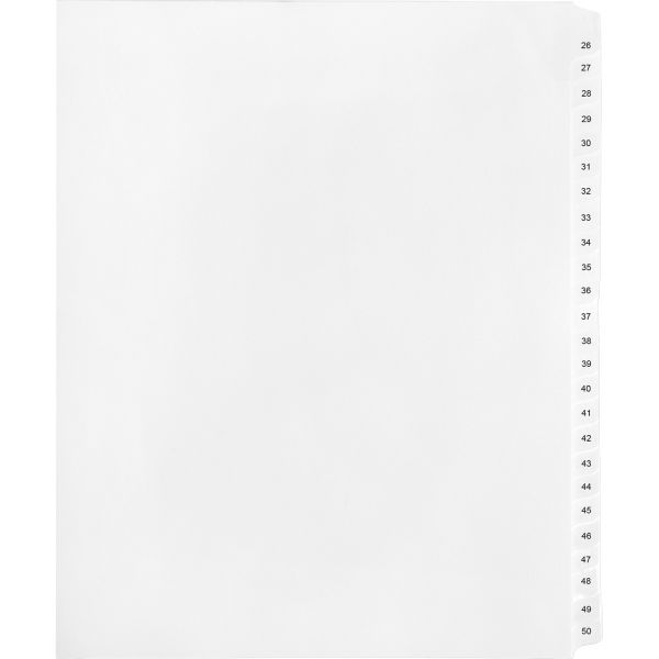 KLF91902 Kleer-Fax 90000 Series Legal Index Dividers