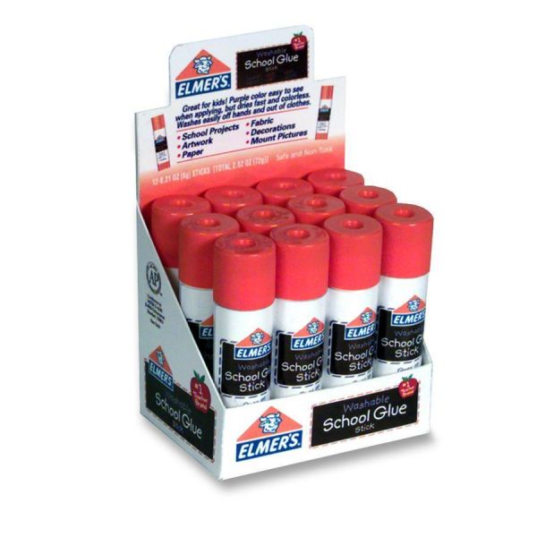 EPIE514 Elmer's Washable Color Disappearing Glue Stick