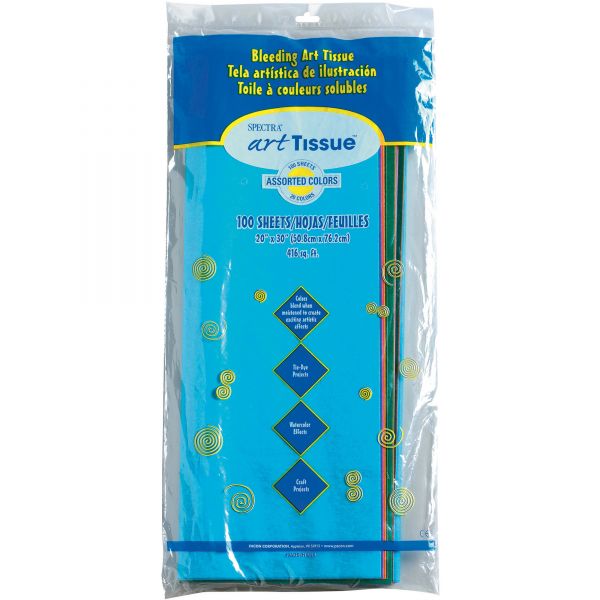 PAC58516 Pacon Spectra Art Tissue, 10 lbs., 20 x 30, 20 Assorted Colors, 100 Sheets/Pack