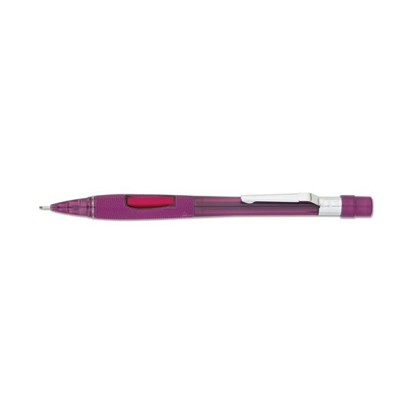 PENPD349TB Pentel Quicker Clicker Mechanical Pencil, 0.9 mm, Transparent Burgundy Barrel