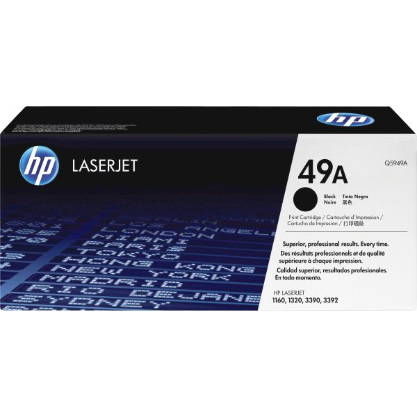 HEWQ5949A HP 49A, (Q5949A) Black Original LaserJet Toner Cartridge