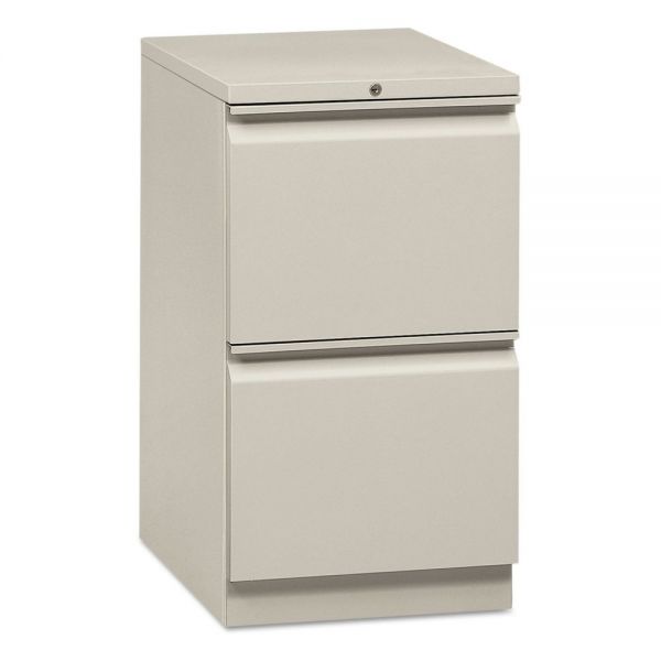 HON18817RQ HON Flagship Mobile File/File Pedestal with "R" Pulls, 15w x 16 7/8d, Light Gray