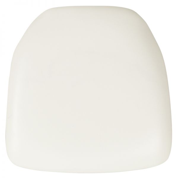 FHFBHWHHARDVYLGG Flash Furniture Hard White Vinyl Chiavari Chair Cushion