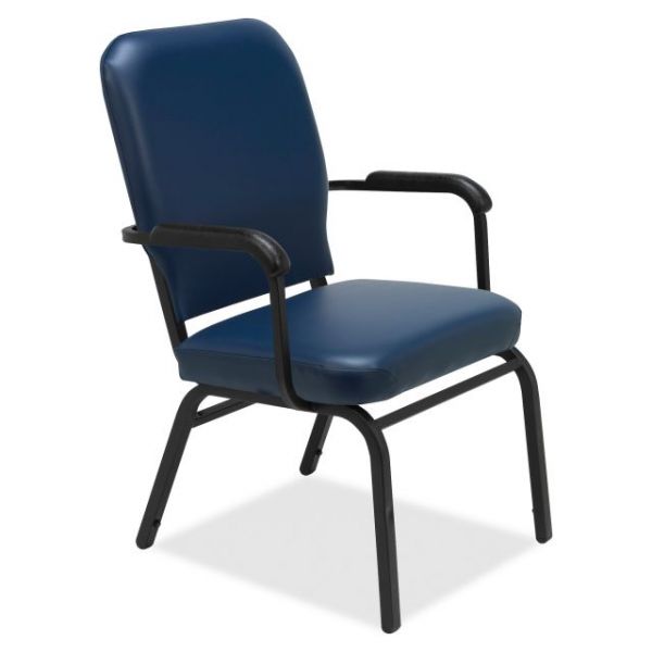 LLR59599 Lorell Big & Tall Oversized Vinyl Stacking Chairs