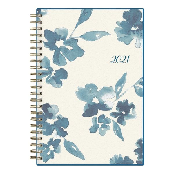 Blue Sky Weekly/Monthly Planner, 8" x 5", Bakah Blue, January To
