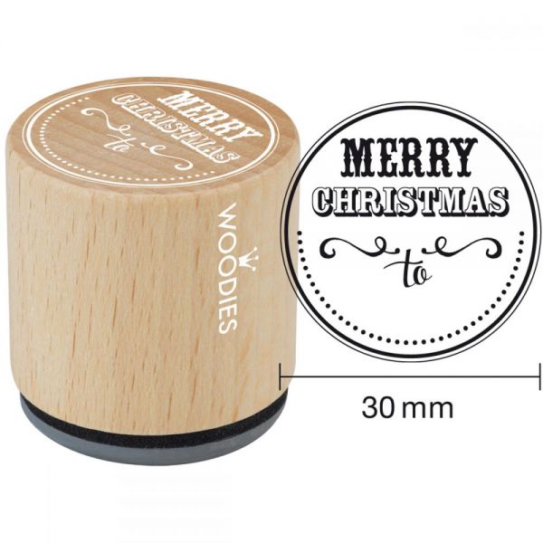 NOTM350166 Woodies Mounted Rubber Stamp 1.35"