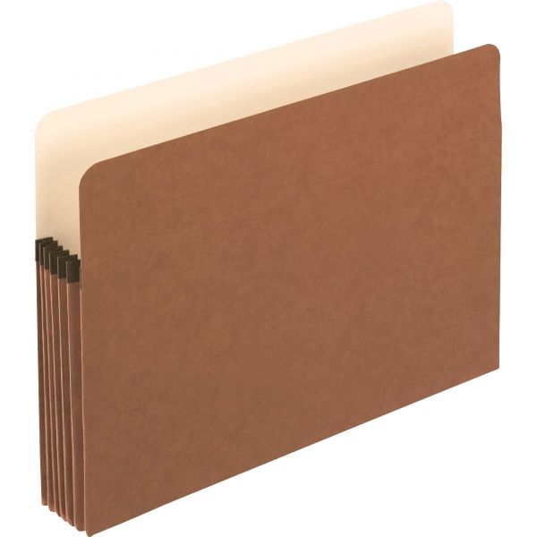 PFX1534GOX Pendaflex Standard Expanding File Pockets, Manila, Straight Cut, 1 Pocket, Letter, Redrope