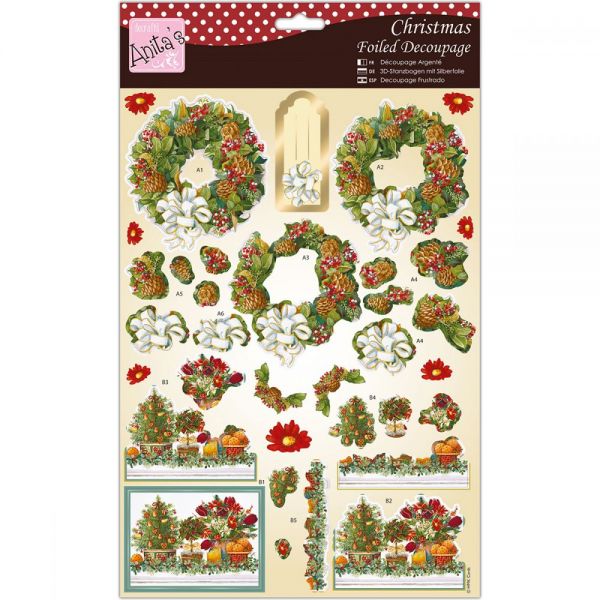 NOTM440663 Anita's A4 Foiled Decoupage Sheet