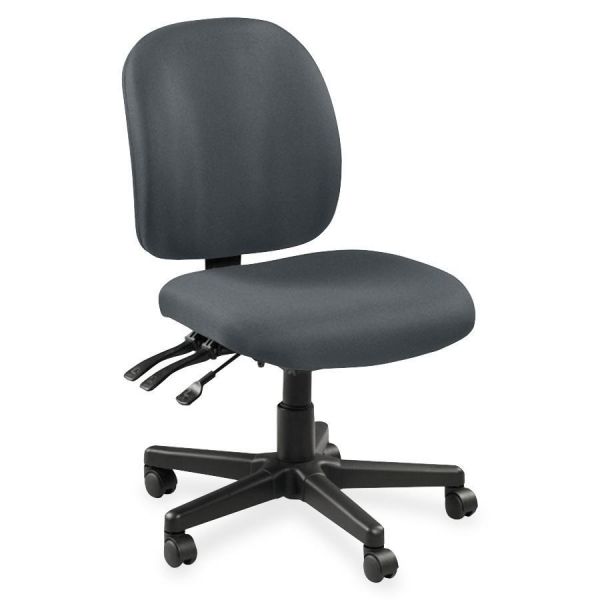 LLR53101 Lorell Mid-Back Task Chair with out ut Arms