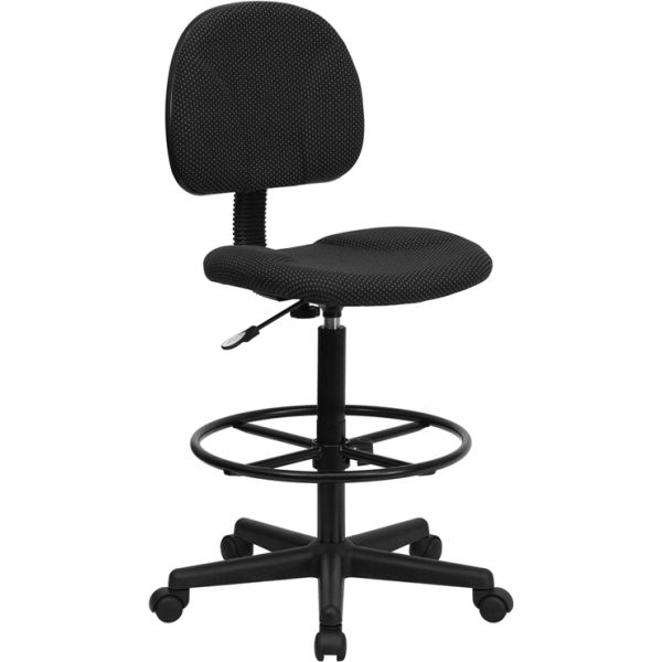 FHFBT659BLKGG Flash Furniture Ergonomic Drafting Chair