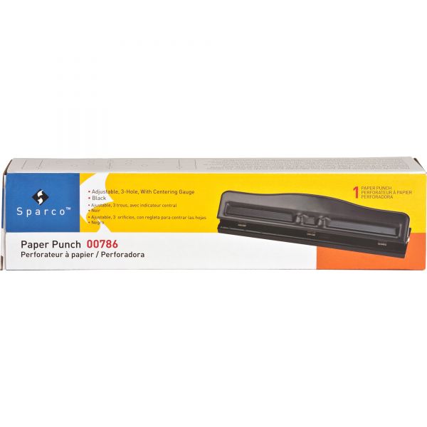 SPR00786 Sparco Heavy-Duty Three-Hole Punch