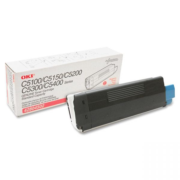 OKI42804502 Oki 42804502 Toner (Type C6), 3000 Page-Yield, Magenta