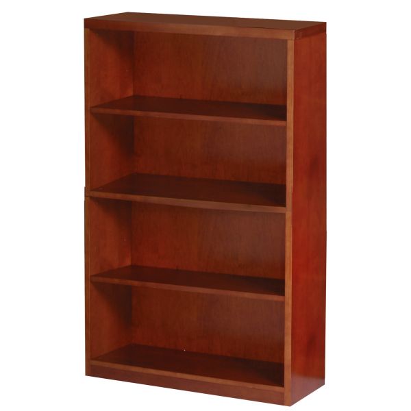 MLNMBC3668MC Mayline Mira Series Wood Veneer Four-Shelf Bookcase