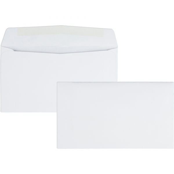 QUA90070 Quality Park Business Envelope, #6 3/4, 3 5/8 x 6 1/2, White, 500/Box