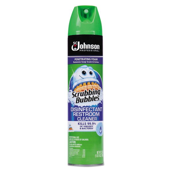 SJN682264EA Scrubbing Bubbles Multi Surface Bathroom Cleaner, Clean Fresh Scent, 25 oz Aerosol Can