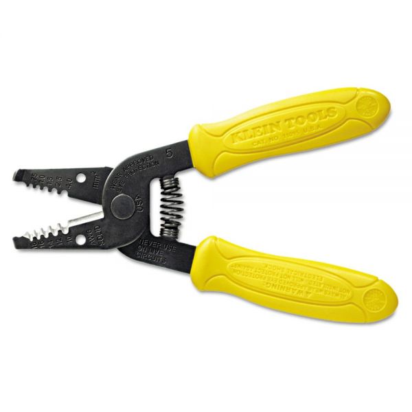 KLN11045 Klein Tools Wire Stripper/Cutter, 10-18 AWG, 6 1/4" Tool Length, Yellow Handle