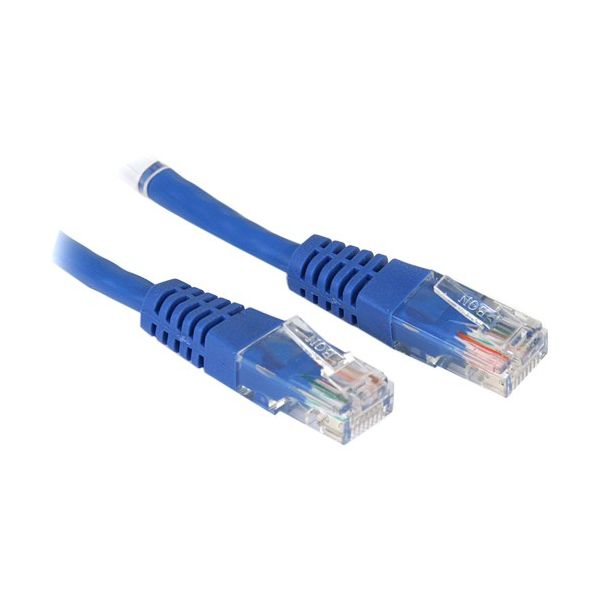 SYNX3659998 StarTech.com 35 ft Cat5e Blue Molded Crossover RJ45 UTP Cat5e Patch Cable - 35ft Patch Cord