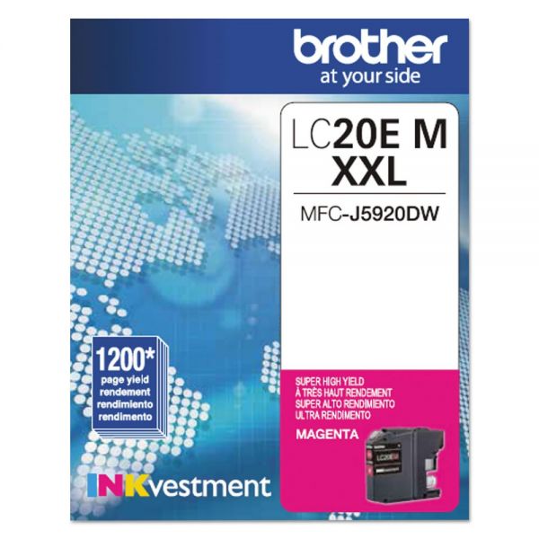 BRTLC20EM Brother LC20EM INKvestment Super High-Yield Ink, Magenta