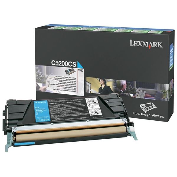 LEXC5200CS Lexmark C5200CS Cyan Return Program Toner Cartridge