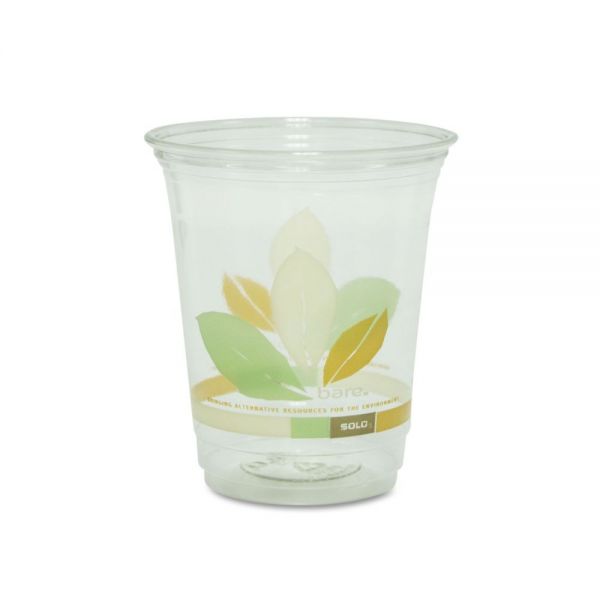 DCCRTP12BARECT Dart Bare Eco-Forward RPET Cold Cups, 12-14 oz, Clear, 50/Pack, 1000/Carton