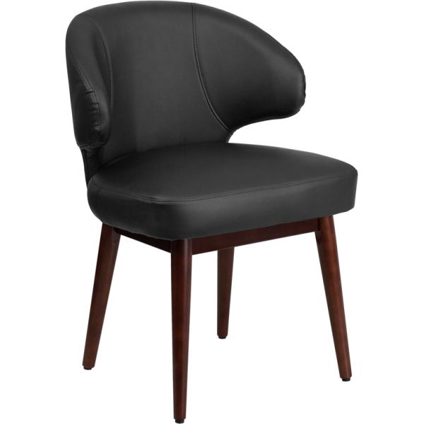 FHFBT1BKGG Flash Furniture Comfort Back Series Leather Reception-Lounge-Office Chair
