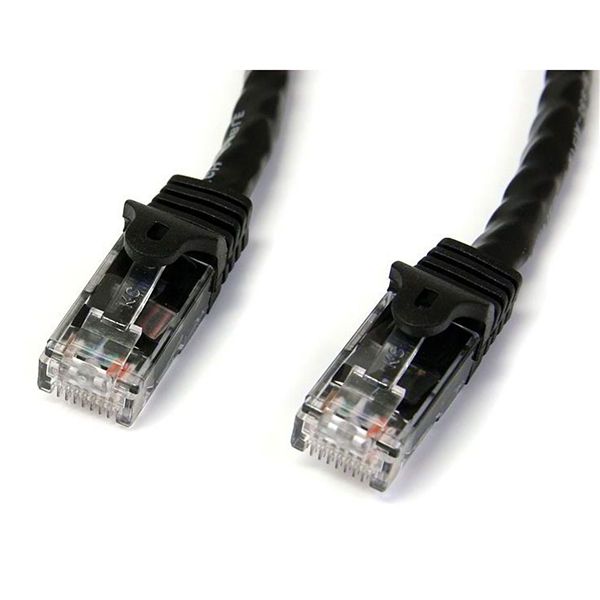 SYNX2711682 StarTech.com 25 ft Black Snagless Cat6 UTP Patch Cable