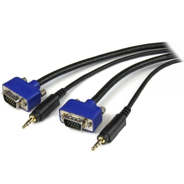 SYNX1837831 StarTech.com 6 ft Coax High Resolution Monitor VGA Cable w/ Audio - HD15 M/M