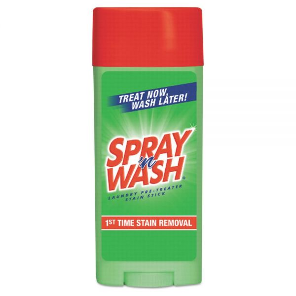 RAC81996CT SPRAY ‘n WASH Pre-Treat Stain Stick, White, 3 oz, 12 per Carton