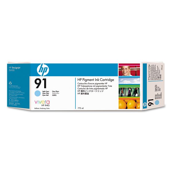 HEWC9470A HP 91 (C9470A) Light Cyan Original Ink Cartridge