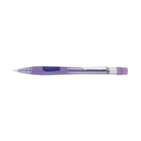 PENPD347TV Pentel Quicker Clicker Mechanical Pencil, 0.7 mm, Transparent Violet Barrel