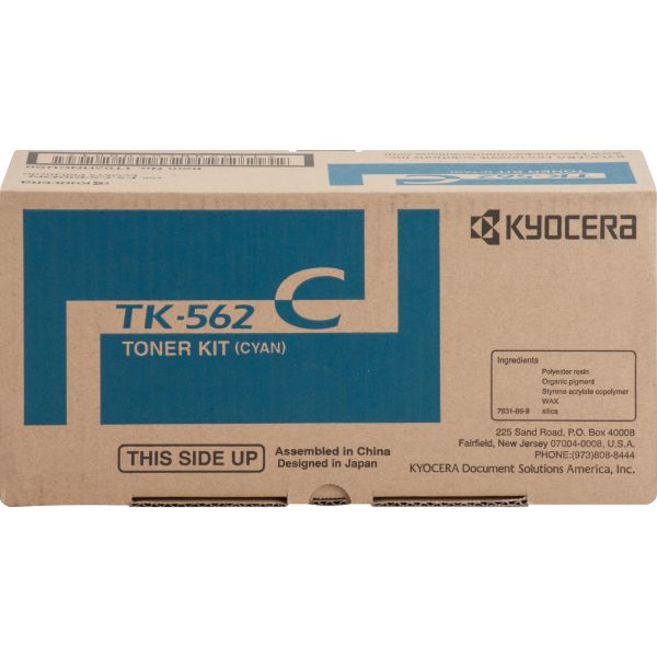 KYOTK562C Kyocera TK562C Toner, 10000 Page-Yield, Cyan