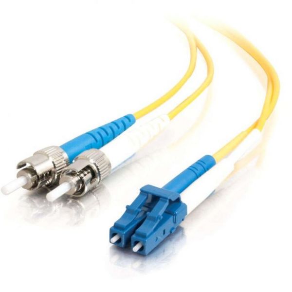 SYNX2045084 2m LC-ST 9/125 OS1 Duplex Singlemode PVC Fiber Optic Cable - Yellow